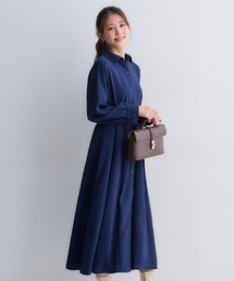 小さいサイズ 2WAYシャツワンピース 低身長さん・小柄女性