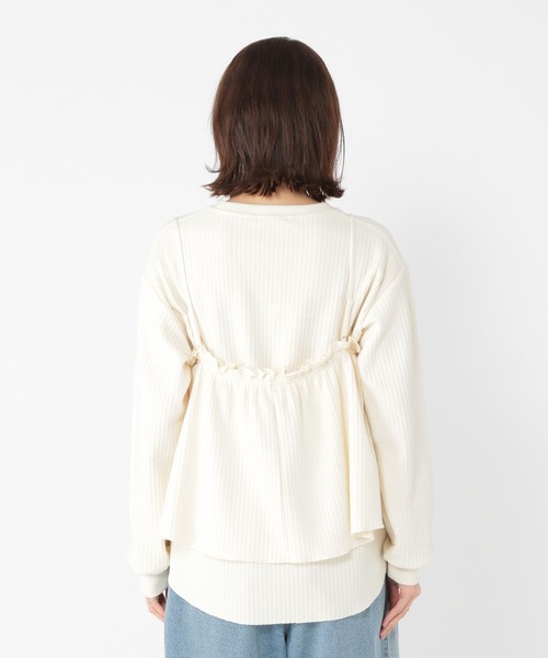 セール】ワッフルビスチェセットプルオーバー（Tシャツ/カットソー