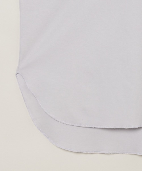 three dots(スリードッツ)の「ライトスビン ロングスリーブT(Tシャツ/カットソー・レディース・ブラック/ライトグレー/ホワイト・SMALL)」の7枚目の写真