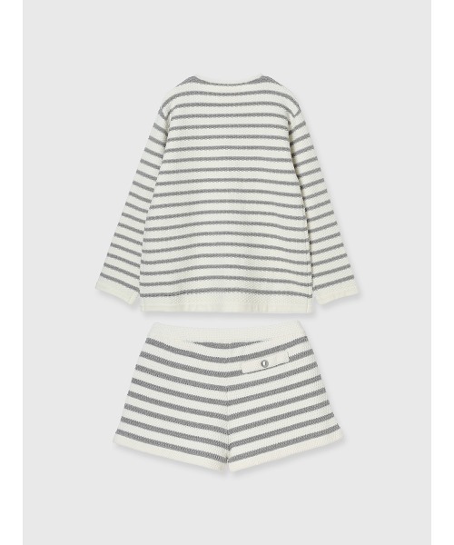 EIMY ISTOIRE（エイミーイストワール）の「ニットツイードSETUP（セットアップ・レディース・ネイビー/グレー・F）」の14枚目の写真