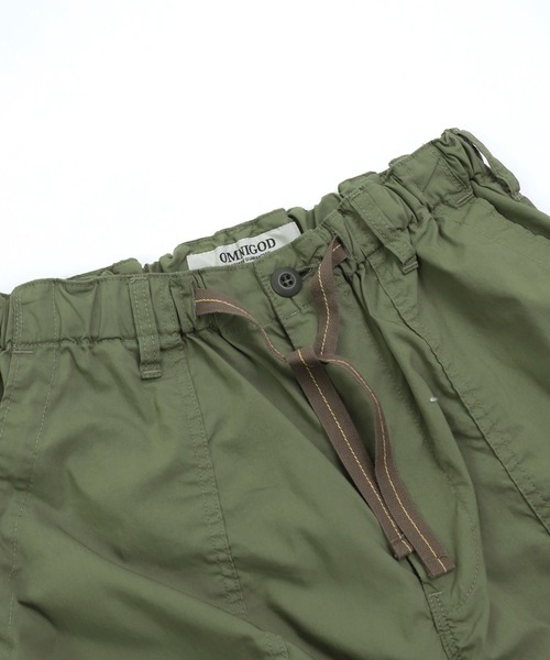 OMNIGOD（オムニゴッド）の「[ OMNIGOD womens / オムニゴッド ] NCウェザークロス パラシュートベーカーパンツ（カーゴパンツ・レディース・ベージュ/オリーブ/ネイビー・3/2）」の14枚目の写真