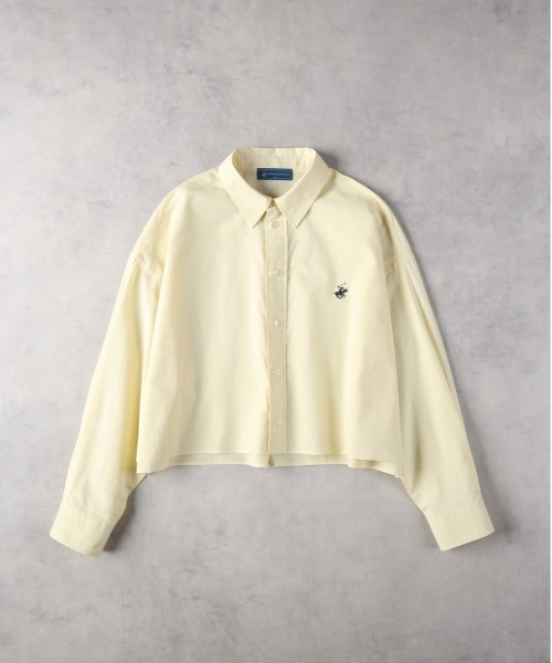 BEVERLY HILLS POLO CLUB(ビバリーヒルズポロクラブ)の「BEVERLY HILLS POLO CLUB(ビバリーヒルズポロクラブ)【レディース】ワンポイントショートシャツ(シャツ/ブラウス・レディース・ホワイト/イエロー/ブルー・M/L/XL)」の15枚目の写真