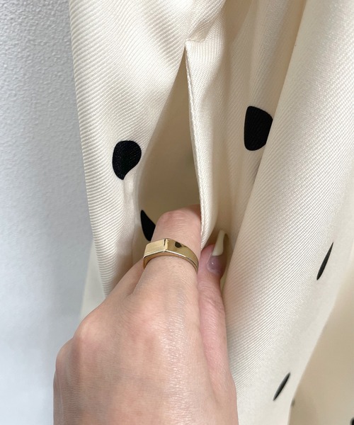 Futier land（フューティアランド）の「ショルダーフリルオールインワン（つなぎ/オールインワン・レディース・ブラック/アイボリー・MEDIUM）」の17枚目の写真