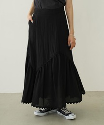 【完売品】MILKFED ミルクフェド　ロングスカート MILKFED. スカート ミルクフェド MILKFED PLAID PATCHWORK SKIRT