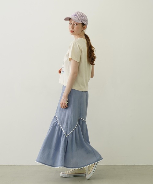 MILKFED.（ミルクフェド）の「RANDOM LACE SKIRT（スカート・レディース・オフホワイト/ブラック/ライトブルー・S/M）」の8枚目の写真