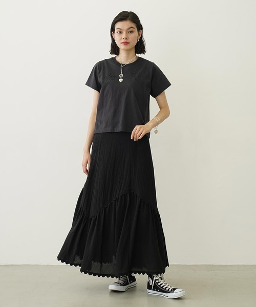 MILKFED.（ミルクフェド）の「RANDOM LACE SKIRT（スカート・レディース・オフホワイト/ブラック/ライトブルー・S/M）」の11枚目の写真