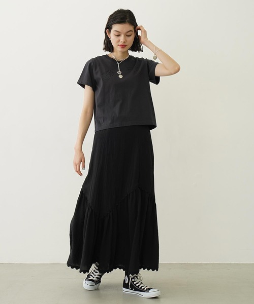 MILKFED.（ミルクフェド）の「RANDOM LACE SKIRT（スカート・レディース・オフホワイト/ブラック/ライトブルー・S/M）」の13枚目の写真