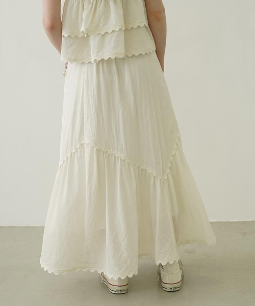 MILKFED.（ミルクフェド）の「RANDOM LACE SKIRT（スカート・レディース・オフホワイト/ブラック/ライトブルー・S/M）」の18枚目の写真