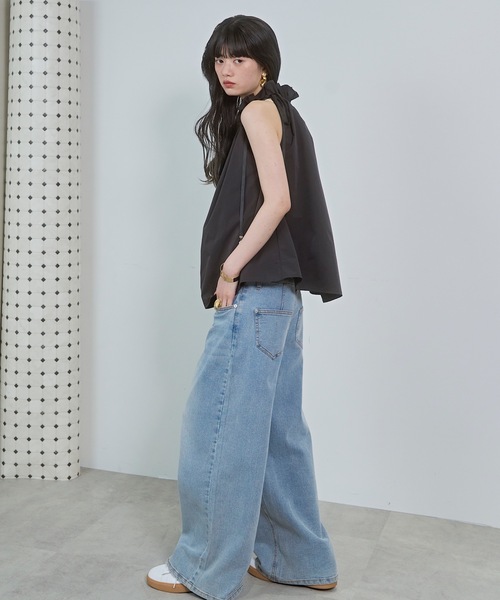VIOLETTA(ヴィオレッタ)の「ギャザーアメスリトップス(その他トップス・レディース・ブラック/チャコールグレー/ホワイト・FREE)」の9枚目の写真