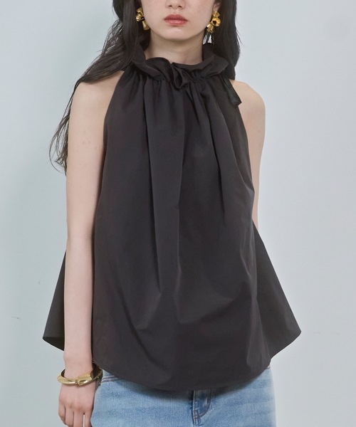 VIOLETTA(ヴィオレッタ)の「ギャザーアメスリトップス(その他トップス・レディース・ブラック/チャコールグレー/ホワイト・FREE)」の6枚目の写真