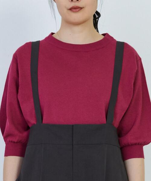 LOISIR（ロワズィール）の「コットンダンプストラップ付パンツ（その他パンツ・レディース・オフホワイト/チャコールグレー・MT/M）」の12枚目の写真