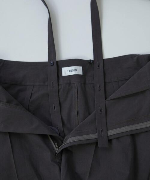 LOISIR（ロワズィール）の「コットンダンプストラップ付パンツ（その他パンツ・レディース・オフホワイト/チャコールグレー・MT/M）」の16枚目の写真