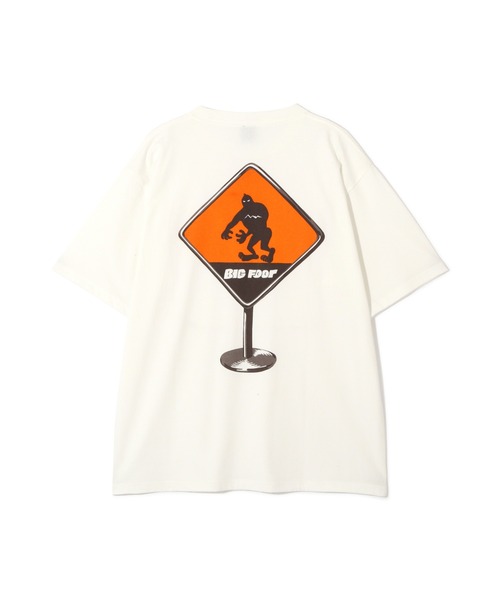 MANASTASH(マナスタッシュ)の「MANASTASH/マナスタッシュ/PUMICE TEE CAUTION!(Tシャツ/カットソー・メンズ・ホワイト/レッド/ブラック・S/M/L/XL)」の2枚目の写真