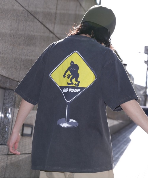 MANASTASH(マナスタッシュ)の「MANASTASH/マナスタッシュ/PUMICE TEE CAUTION!(Tシャツ/カットソー・メンズ・ホワイト/レッド/ブラック・S/M/L/XL)」の1枚目の写真