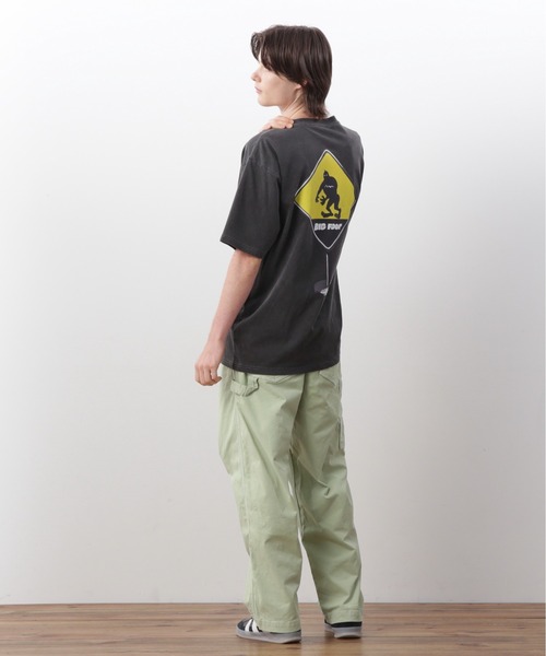 MANASTASH(マナスタッシュ)の「MANASTASH/マナスタッシュ/PUMICE TEE CAUTION!(Tシャツ/カットソー・メンズ・ホワイト/レッド/ブラック・S/M/L/XL)」の5枚目の写真