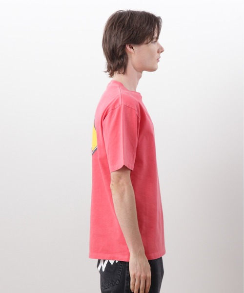 MANASTASH(マナスタッシュ)の「MANASTASH/マナスタッシュ/PUMICE TEE CAUTION!(Tシャツ/カットソー・メンズ・ホワイト/レッド/ブラック・S/M/L/XL)」の13枚目の写真