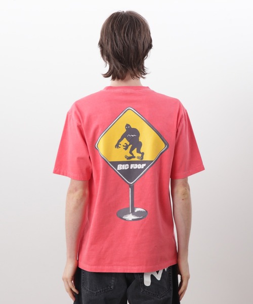 MANASTASH(マナスタッシュ)の「MANASTASH/マナスタッシュ/PUMICE TEE CAUTION!(Tシャツ/カットソー・メンズ・ホワイト/レッド/ブラック・S/M/L/XL)」の14枚目の写真