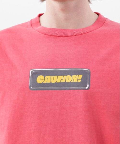 MANASTASH(マナスタッシュ)の「MANASTASH/マナスタッシュ/PUMICE TEE CAUTION!(Tシャツ/カットソー・メンズ・ホワイト/レッド/ブラック・S/M/L/XL)」の17枚目の写真
