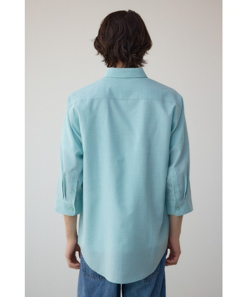AZUL by moussy（アズールバイマウジー）の「テックリネン7分袖シャツ（シャツ/ブラウス・メンズ・ホワイト/ミント/ライトブルー/ブラック系その他・MEDIUM/LARGE）」の20枚目の写真