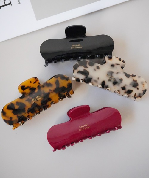 Port（ポート）の「【 Port / ポート 】 ワンカラー べっ甲 ワイド バンスクリップ / ヘアクリップ（バレッタ/ヘアクリップ・レディース・ブラック/ライトブラウン/レッド/ベージュ/ベージュ系その他/ホワイト×ブラック/ブラウン系その他/ブルー・FREE）」の8枚目の写真