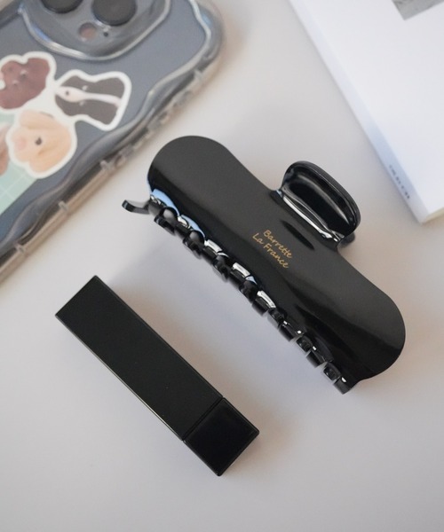 Port（ポート）の「【 Port / ポート 】 ワンカラー べっ甲 ワイド バンスクリップ / ヘアクリップ（バレッタ/ヘアクリップ・レディース・ブラック/ライトブラウン/レッド/ベージュ/ベージュ系その他/ホワイト×ブラック/ブラウン系その他/ブルー・FREE）」の14枚目の写真