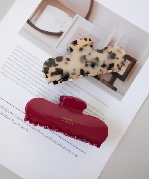 Port（ポート）の「【 Port / ポート 】 ワンカラー べっ甲 ワイド バンスクリップ / ヘアクリップ（バレッタ/ヘアクリップ・レディース・ブラック/ライトブラウン/レッド/ベージュ/ベージュ系その他/ホワイト×ブラック/ブラウン系その他/ブルー・FREE）」の16枚目の写真