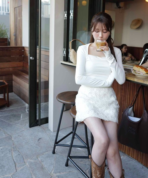 Luan(ルアン)の「【Luan】LACE MINI SKIRT/レースミニスカート(スカート・レディース・ホワイト/ブラック・1/0)」の11枚目の写真