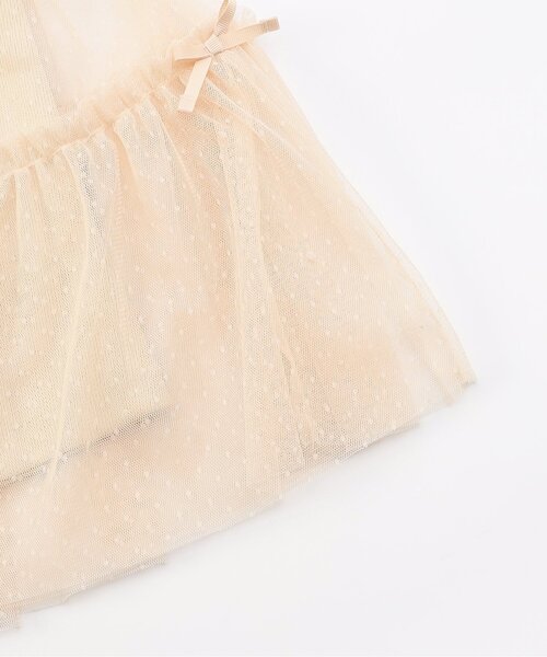 Seraph（セラフ）の「【ジュニア対応】チュールワンピース（ワンピース・キッズ・アイボリー/チャコール・80/90/100/110/120/130/140）」の12枚目の写真