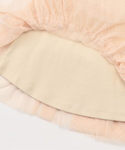 Seraph（セラフ）の「【ジュニア対応】チュールワンピース（ワンピース・キッズ・アイボリー/チャコール・80/90/100/110/120/130/140）」の13枚目の写真