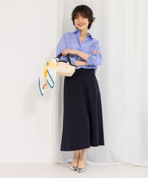 NOLLEY's/ ウォッシャブルシアーダンボールタックスカート NOLLEY'S 24AW ウォッシャブル シアー ダンボールタックスカート