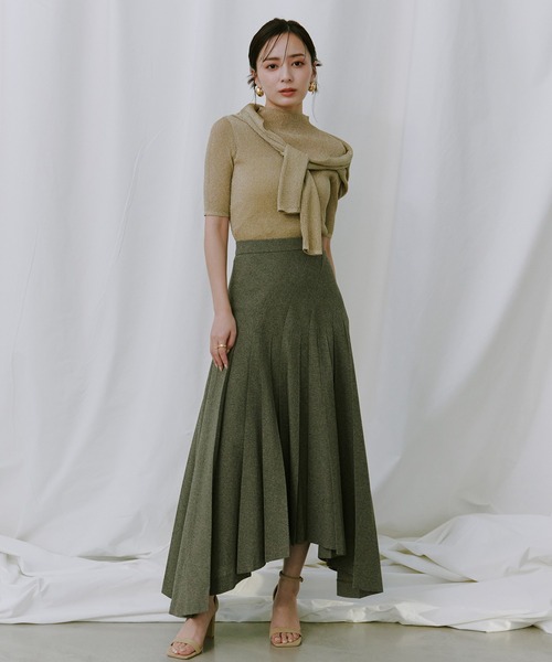 anuans（アニュアンス）の「シアーラメリブニットカーディガン