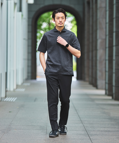 EDIFICE（エディフィス）の「"吸水速乾＆イージーケア" 36ゲージ ツイリードライ ポロシャツ（ポロシャツ・メンズ・カーキ/グレー/ライトグレー/ダークブルー・X-LARGE/LARGE/MEDIUM/SMALL）」の5枚目の写真