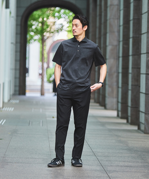 EDIFICE（エディフィス）の「"吸水速乾＆イージーケア" 36ゲージ ツイリードライ ポロシャツ（ポロシャツ・メンズ・カーキ/グレー/ライトグレー/ダークブルー・X-LARGE/LARGE/MEDIUM/SMALL）」の6枚目の写真