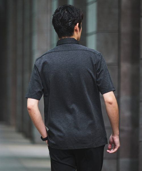 EDIFICE（エディフィス）の「"吸水速乾＆イージーケア" 36ゲージ ツイリードライ ポロシャツ（ポロシャツ・メンズ・カーキ/グレー/ライトグレー/ダークブルー・X-LARGE/LARGE/MEDIUM/SMALL）」の9枚目の写真