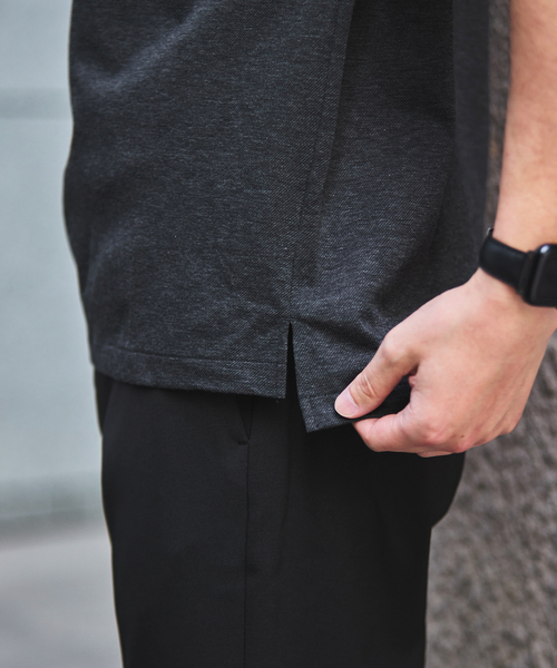 EDIFICE（エディフィス）の「"吸水速乾＆イージーケア" 36ゲージ ツイリードライ ポロシャツ（ポロシャツ・メンズ・カーキ/グレー/ライトグレー/ダークブルー・X-LARGE/LARGE/MEDIUM/SMALL）」の12枚目の写真