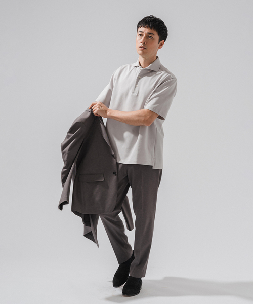 EDIFICE（エディフィス）の「"吸水速乾＆イージーケア" 36ゲージ ツイリードライ ポロシャツ（ポロシャツ・メンズ・カーキ/グレー/ライトグレー/ダークブルー・X-LARGE/LARGE/MEDIUM/SMALL）」の14枚目の写真