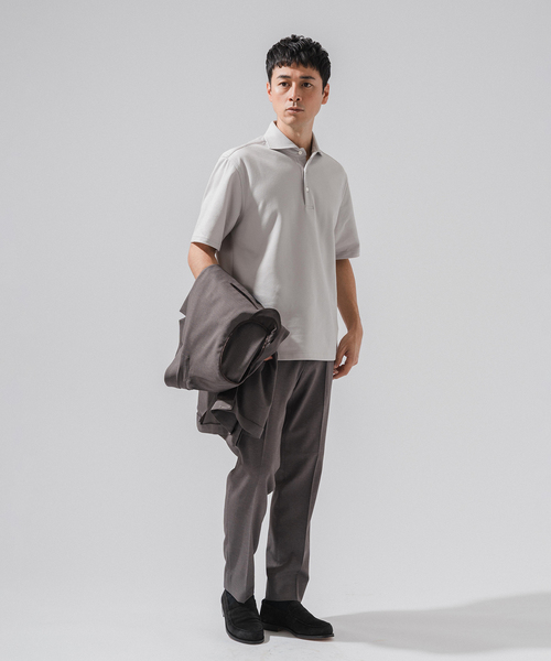 EDIFICE（エディフィス）の「"吸水速乾＆イージーケア" 36ゲージ ツイリードライ ポロシャツ（ポロシャツ・メンズ・カーキ/グレー/ライトグレー/ダークブルー・X-LARGE/LARGE/MEDIUM/SMALL）」の15枚目の写真