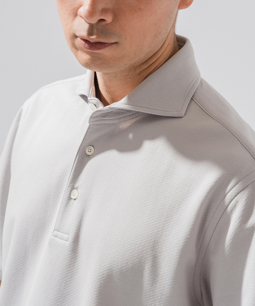 EDIFICE（エディフィス）の「"吸水速乾＆イージーケア" 36ゲージ ツイリードライ ポロシャツ（ポロシャツ・メンズ・カーキ/グレー/ライトグレー/ダークブルー・X-LARGE/LARGE/MEDIUM/SMALL）」の22枚目の写真