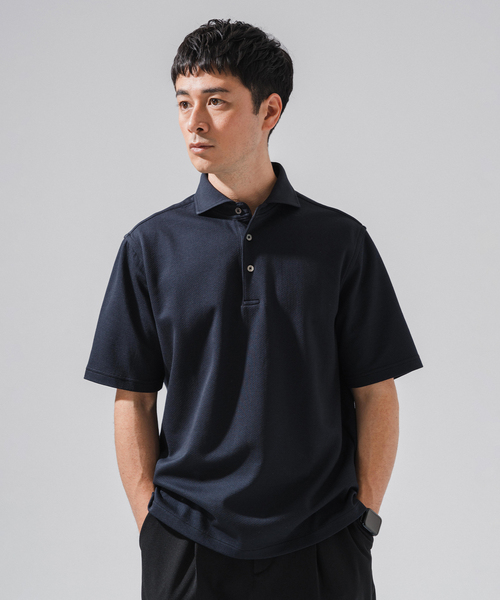 バジエ【VAGIIE】 コットンポリ 吸水速乾 ポロシャツ 36