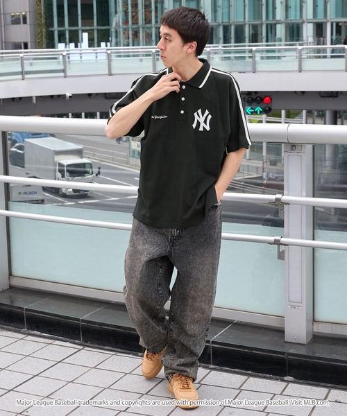 MLB/メジャーリーグベースボール 別注 ワッペン刺繍 サイドライン