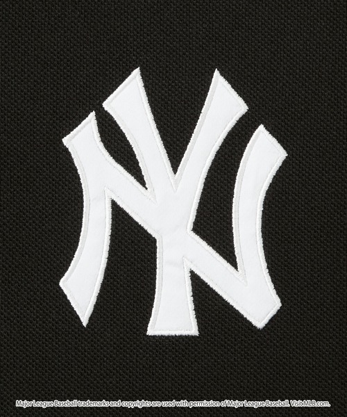 MLB(メジャーリーグベースボール)の「MLB/メジャーリーグベースボール 別注 ワッペン刺繍 サイドライン鹿の子ポロシャツ(ポロシャツ・レディース・ホワイト/ネイビー/ブラック/アッシュブラウン・S/M/L)」の13枚目の写真