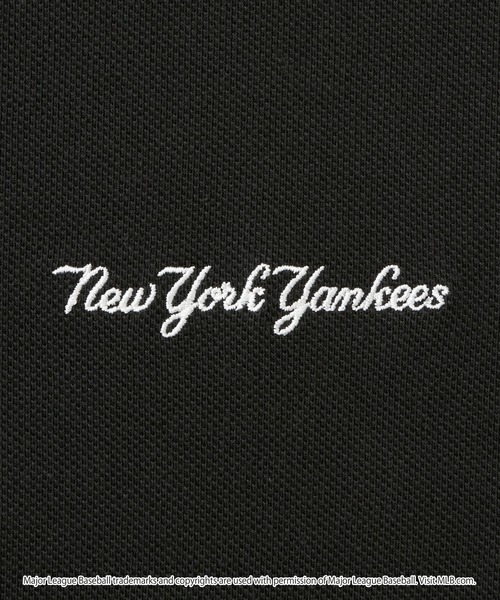 MLB(メジャーリーグベースボール)の「MLB/メジャーリーグベースボール 別注 ワッペン刺繍 サイドライン鹿の子ポロシャツ(ポロシャツ・レディース・ホワイト/ネイビー/ブラック/アッシュブラウン・S/M/L)」の14枚目の写真