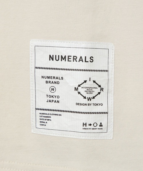 NUMERALS(ヌメラルズ)の「【NUMERALS】リンガーT(Tシャツ/カットソー・メンズ・ベージュ/ブラック/オフホワイト・MEDIUM/LARGE)」の7枚目の写真