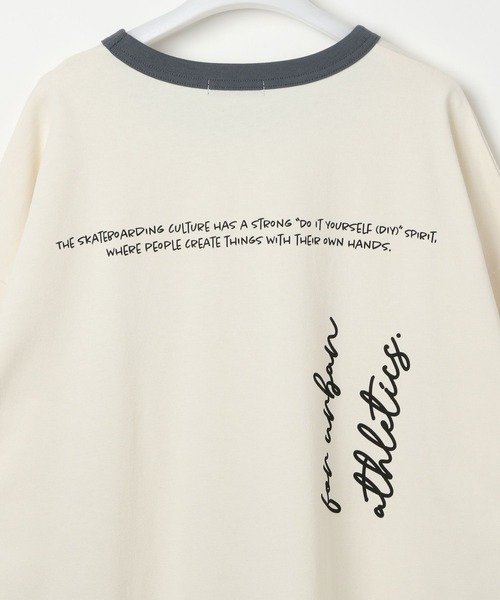 NUMERALS(ヌメラルズ)の「【NUMERALS】リンガーT(Tシャツ/カットソー・メンズ・ベージュ/ブラック/オフホワイト・MEDIUM/LARGE)」の10枚目の写真