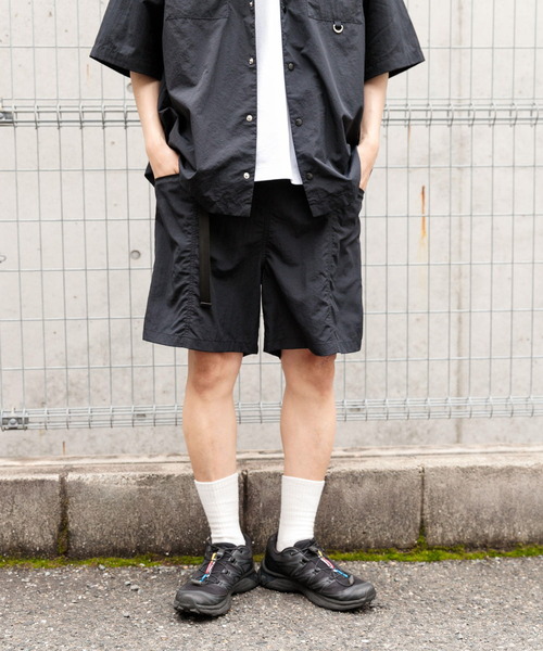 ITEMS URBANRESEARCH（アイテムズ アーバンリサーチ）の「『撥水/イージーケア/接触冷感/UVカット』タスランナイロンウェビングベルトショーツ（その他パンツ・メンズ・ネイビー/ブラック/チャコールグレー・MEDIUM/LARGE）」の14枚目の写真