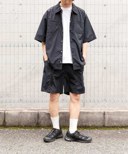 ITEMS URBANRESEARCH（アイテムズ アーバンリサーチ）の「『撥水/イージーケア/接触冷感/UVカット』タスランナイロンウェビングベルトショーツ（その他パンツ・メンズ・ネイビー/ブラック/チャコールグレー・MEDIUM/LARGE）」の18枚目の写真
