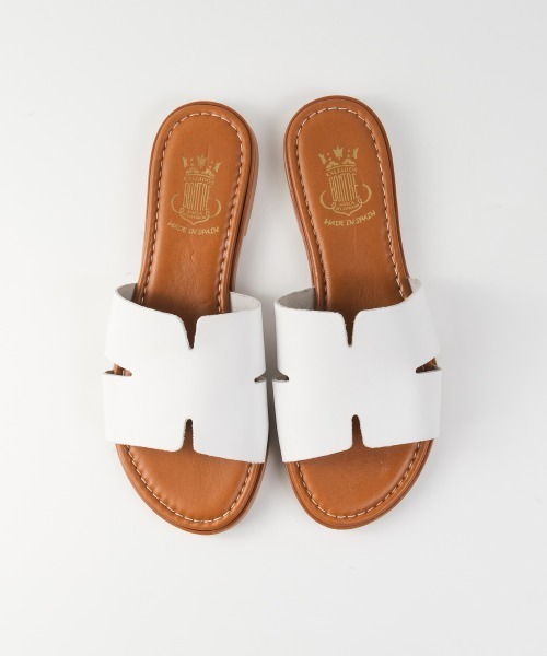 BONTRE（ボントレ）の「Hカットフラットサンダル/BONTRE 52058-VS（サンダル・レディース・ホワイト/ブラック・38/37/36/35/39）」の5枚目の写真