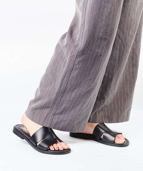 BONTRE（ボントレ）の「Hカットフラットサンダル/BONTRE 52058-VS（サンダル・レディース・ホワイト/ブラック・38/37/36/35/39）」の12枚目の写真