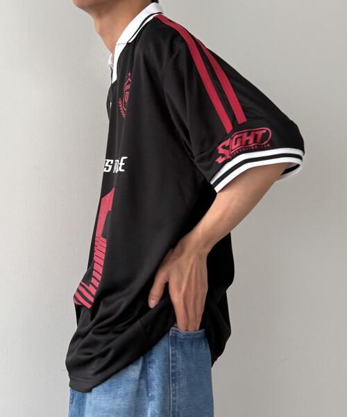 WEGO（ウィゴー）の「WEGO/ナンバリングサッカーT(SS)（Tシャツ/カットソー・メンズ・ホワイト/レッド/ネイビー/ブラック・MEDIUM/LARGE）」の10枚目の写真