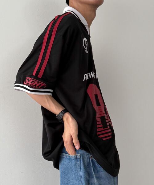 WEGO（ウィゴー）の「WEGO/ナンバリングサッカーT(SS)（Tシャツ/カットソー・メンズ・ホワイト/レッド/ネイビー/ブラック・MEDIUM/LARGE）」の11枚目の写真